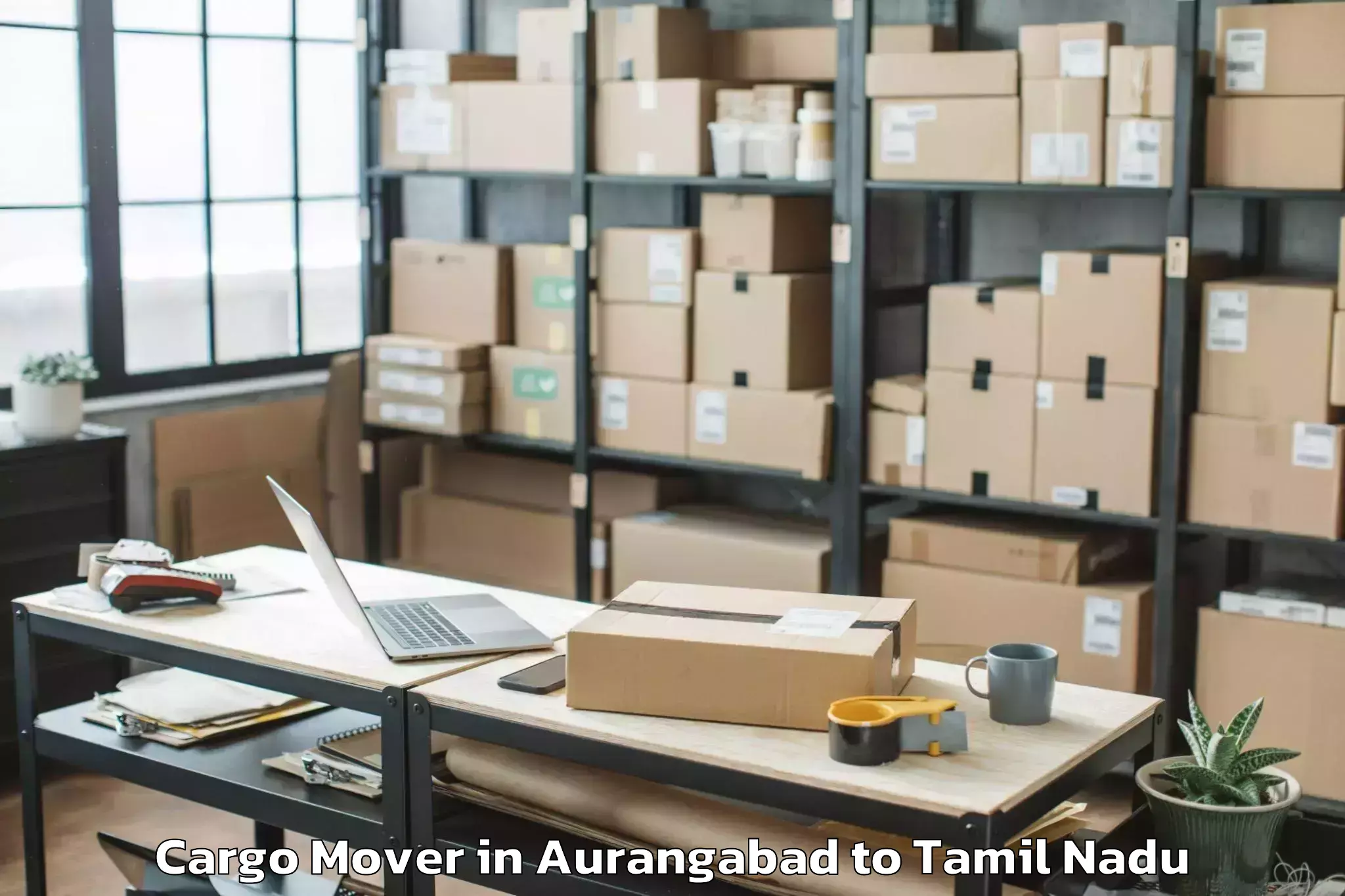 Easy Aurangabad to Kamarajar Port Cargo Mover Booking